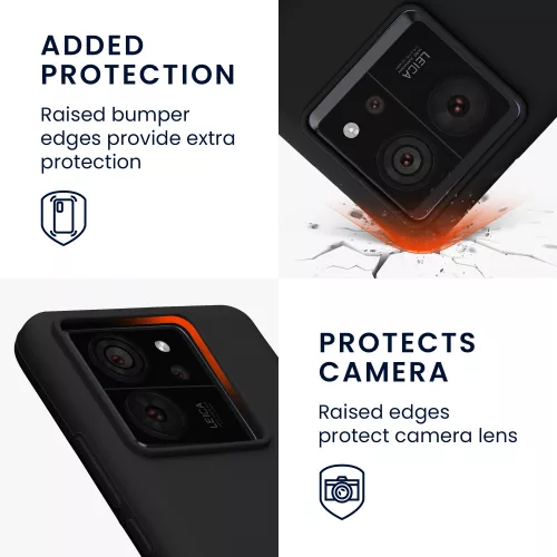 Husa Kwmobile pentru Xiaomi 13T/13T Pro, Negru, Silicon, KWM000020IT001C