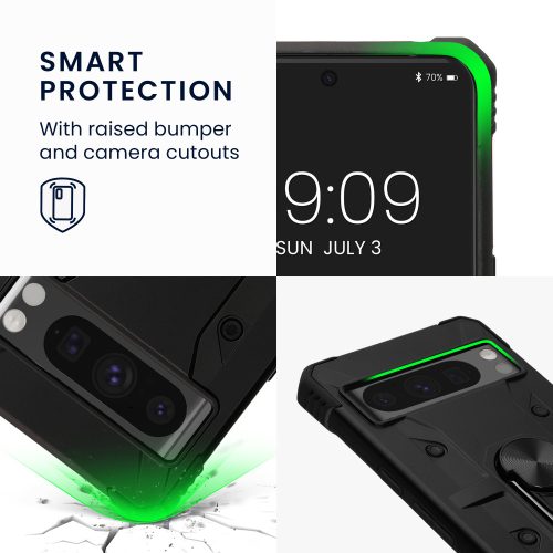 Husa Kwmobile pentru Google Pixel 8 Pro, Negru, Plastic, KWM000020JL001C