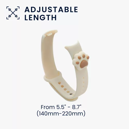 Curea Kwmobile pentru Xiaomi Mi Band 8, Alb, Silicon, KWM0000253R001C