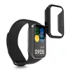 Set 2 Huse complete Kwmobile pentru Xiaomi Smart Band 8 Active/Redmi Band 2, Transparent/Negru, Plastic, KWM0000254Q002C
