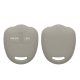 Husa Cheie Auto Kwmobile pentru Mitsubishi 2 Butoane, Gri, Silicon, KWM000008JC004C
