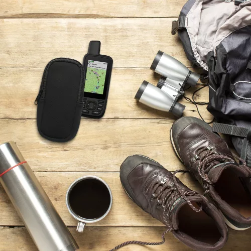 Husa de protectie Kwmobile pentru Garmin GPSMAP 66sr/GPSMAP 67, Negru, Neopren, KWM0000256U001C