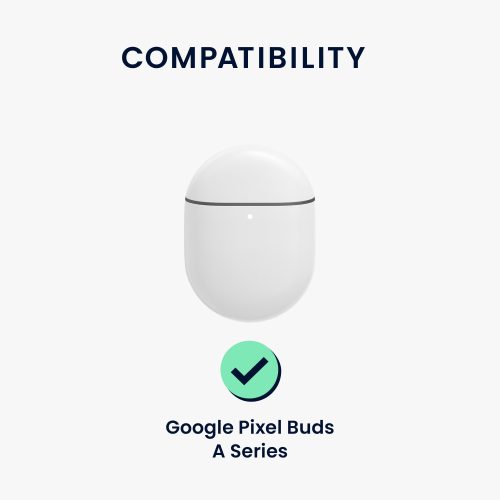 Husa Casti Kwmobile pentru Google Pixel Buds A Series, Verde, Silicon, KWM000025DK004C