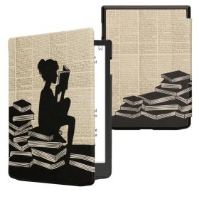   Husa Kwmobile pentru PocketBook InkPad Color 3, Multicolor, Piele ecologica, KWM000023RS005C