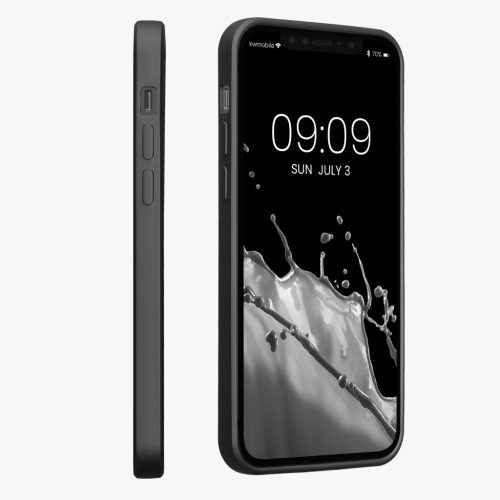 Husa Kwmobile pentru Apple iPhone 12/iPhone 12 Pro, Gri, Silicon, KWM000013WJ007C