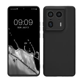   Husa Kwmobile pentru Motorola Edge 50 Ultra, Negru, Silicon, KWM000022SW001C