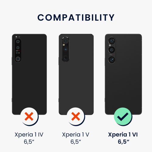 Husa Kwmobile pentru Sony Xperia 1 VI, Albastru, Silicon, KWM000021TR003C