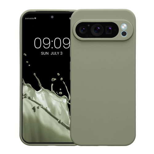 Husa Kwmobile pentru Google Pixel 9 Pro XL, Verde deschis, Silicon, KWM000020PU007C
