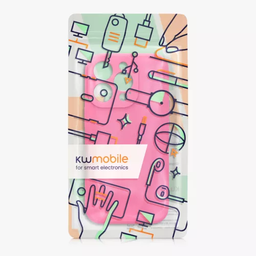 Husa Kwmobile pentru Apple iPhone 16 Pro, Roz, Silicon, KWM000022TZ001C