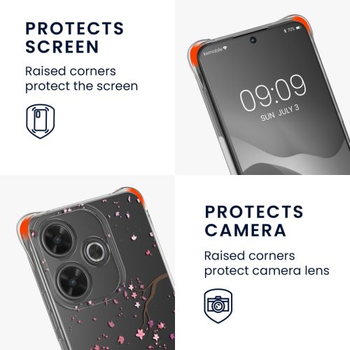 Husa Kwmobile cu snur pentru Xiaomi Redmi 13, Multicolor, Silicon, KWM000020QL001C