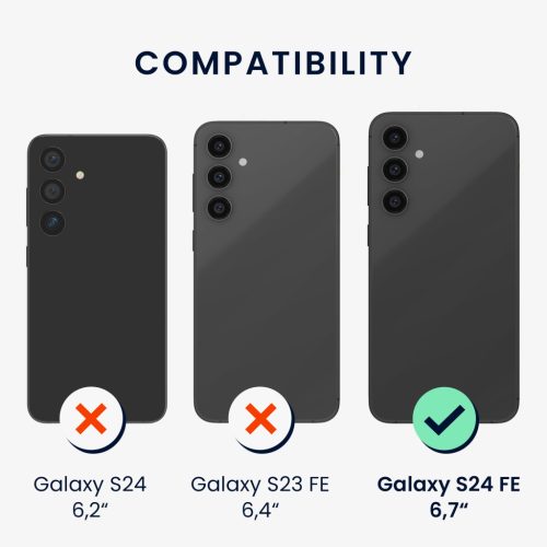 Husa Kwmobile pentru Samsung Galaxy S24 FE, Maro, Lemn/Silicon, KWM000021WK001C