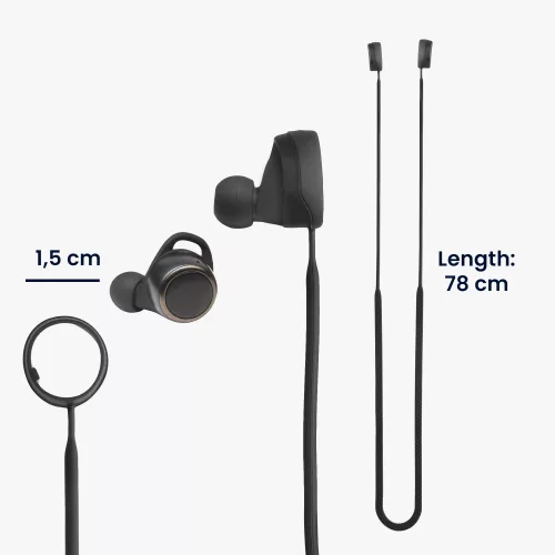 Curea pentru casti JBL Live 300TWS, Kwmobile, Negru, Silicon, 59279.01