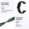 Curea kwmobile pentru Huawei Band 6, Silicon, Verde/Negru, 59296.01