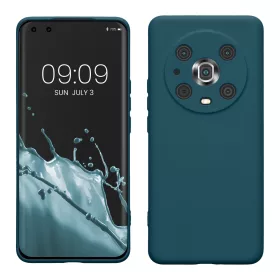   Husa kwmobile pentru Honor Magic5 Lite 5G, Silicon, Albastru, 57917.57