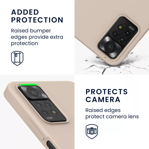 Husa kwmobile pentru Xiaomi Redmi Note 11 Pro/Redmi Note 11 Pro 5G/Redmi Note 12 Pro , Silicon, Roz, 57373.154