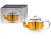 Ceainic termic Creano, 1,2 L, sticla perete dublu, cu infuzor din inox, anti-picurare