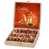 Set cadou ceai infloritor Creano ErbluhTee, 12 bile, 6 sortimente, ceai alb, cutie din lemn, 16, 3x16, 3x4cm
