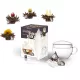 Set cadou Creano ErbluhTeelini ceai negru, pahar cu capac, 8 flori de ceai, 200 ml