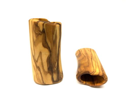 Husa bricheta din lemn de maslin, dimensiuni 7x3 cm, maro