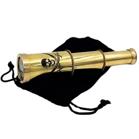   Lunetă Giftdeco T3P, alamă, sticlă și catifea, lungime 15 cm