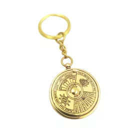 Breloc Giftdeco KR61, alamă, diametru 3,5 cm