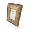 Ramă foto Giftdeco A-1106A, pentru fotografie 10 x 15cm, lemn de mango și metal, 25,5 x 20,5 cm
