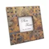 Ramă foto Giftdeco A-1106, lemn de mango și metal, fotografie 10 x 10 cm, ramă 20 x 20 cm, stil vintage