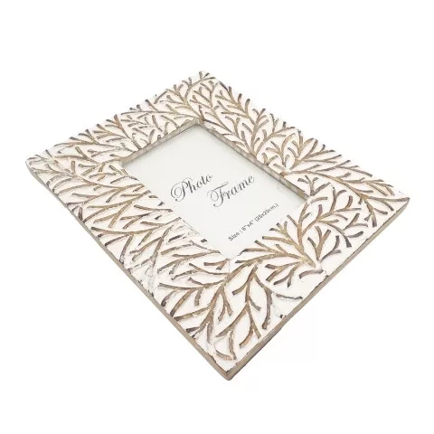 Ramă foto Giftdeco, pentru fotografie 15 x 10cm, lemn de mango, stil modern, scandinav, boho