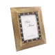 Ramă foto Giftdeco, pentru fotografie 18 x 13cm, lemn de mango și metal