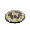 Magnet zodiacal Giftdeco, sticlă și metal, diametru 6 cm