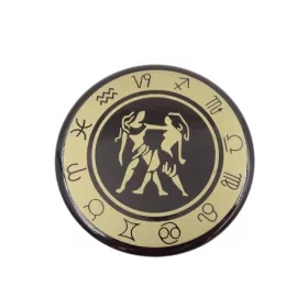 Magnet zodiacal Giftdeco, metal, diametru 6 cm
