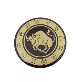 Magnet zodiacal Giftdeco, metal, diametru 6 cm