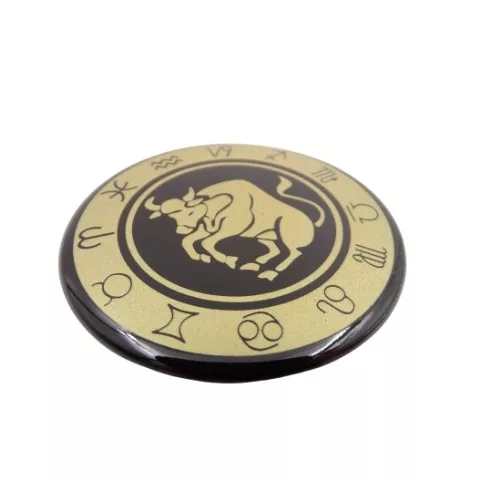 Magnet zodiacal Giftdeco, metal, diametru 6 cm