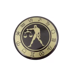 Magnet zodiacal Giftdeco, metal, diametru 6 cm
