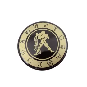 Magnet zodiacal Giftdeco, metal, diametru 6 cm