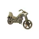 Machetă motocicletă cruiser Giftdeco N-2784, aluminiu, finisaj alamă antică, 23 x 14 cm