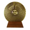 Calendar perpetuu Hemisferium H27, alamă și lemn, diametru 9 cm, stil renaștere