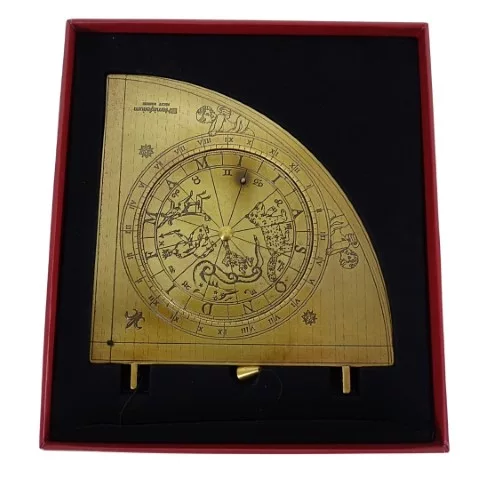 Instrument astronomic decorativ Hemisferium H39, alamă, înălțime 17 cm, lățime 15 cm