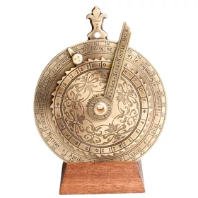   Ceas decorativ Hemisferium H31, alamă, înălțime 12 cm, diametru 9,5 cm