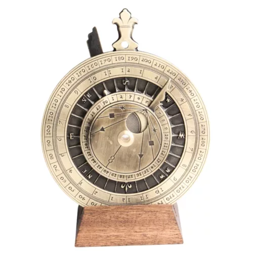 Ceas decorativ Hemisferium H31, alamă, înălțime 12 cm, diametru 9,5 cm