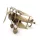 Machetă avion Giftdeco NC1389, alamă și metal, 17 x 17,50 x 11,5 cm, stil retro