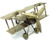 Machetă avion Giftdeco NC1389, alamă și metal, 17 x 17,50 x 11,5 cm, stil retro
