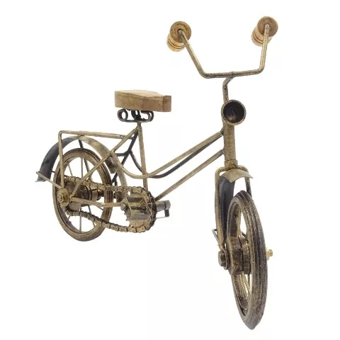 Figurină decorativa Giftdeco NC1714, metal și lemn, 35 x 11 x 24,5 cm, stil retro, modern, clasic
