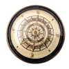 Busolă Giftdeco NC1609, alamă și sticlă, 5,90 x 5,90 x 3 cm, stil vintage, nautic, colonial