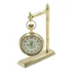 Ceas decorativ Giftdeco NC2126, alamă și sticlă, înălțime 12 cm, lățime 9,5 cm, stil retro, nautic