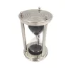 Clepsidră Giftdeco NC3011, aluminiu și sticlă, 10,15 x 10,15 x 20,25 cm, stil industrial, modern