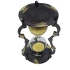 Clepsidră decorativă Giftdeco NC2677 – 5 minute, alamă și sticlă, 14,5 cm