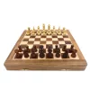 Set sah magnetic Giftdeco G614, palisandru indian si alama, 30 x 30 cm