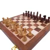 Set sah magnetic Giftdeco G614, palisandru indian si alama, 30 x 30 cm