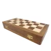 Set sah Giftdeco G114, lemn de trandafir și alamă, înălțime 7,5 cm, stil clasic